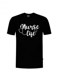 T-Shirt Nurse Life Zwart