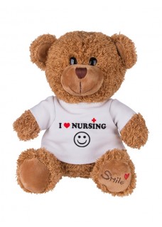 Teddybeer Love Nursing met Naam Opdruk
