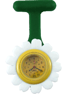 Siliconen Bloem Horloge Groen
