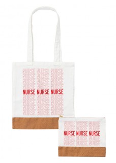 Canvas Draagtas Set - Nurse Nurse Nurse 