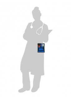 Verpleegkunde Organizer Zwart/Blauw + GRATIS inhoud