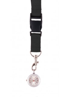 Lanyard/Keycord Horloge Zwart