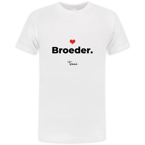 Broeder. Shirt White Premium - Tommie indezorg